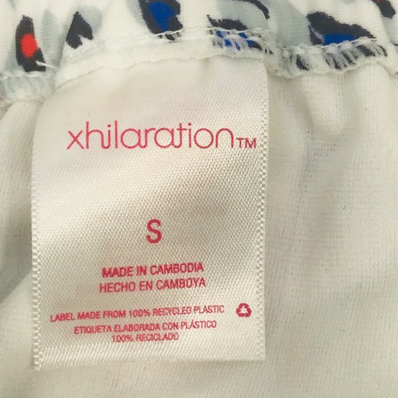 Xhilaration Women's Small High Leg Scoop Waist String Bikini Swim Bottom Hearts - Picture 5 of 10